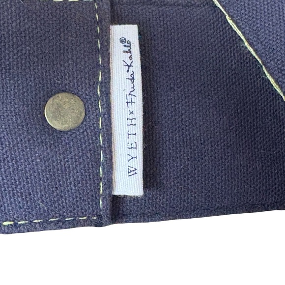 WYETH x Frida‎ Kahlo Embroidered Belt 30-34 Geometric Aztec Brass Buckle - Picture 4 of 5